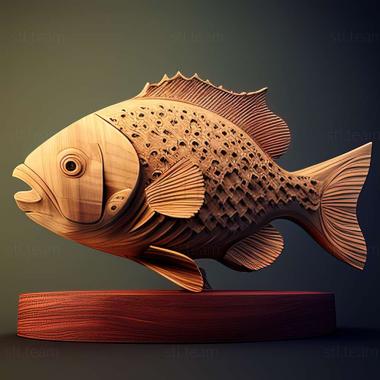 3D model Common sunfish fish (STL)